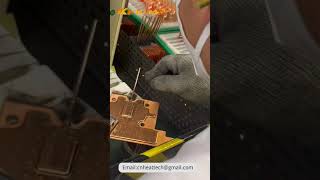 Induction soldering of thin copper parts [upl. by Nur]