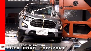 2018 Ford Ecosport SUV Side Crash Test amp Rating [upl. by Neukam]