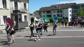 14 Sousiwanderig Abmarsch vo dr Mehrzweckhalle in Tübach St Gallen 18052024 [upl. by Mariska]