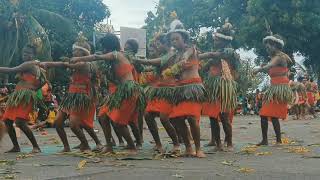 Manus Island and East New Britain students from OLSH Secondary School Traditional Dance [upl. by Mathre]