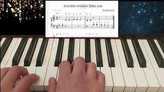 Twinkle Twinkle Little Star Piano [upl. by Sama]