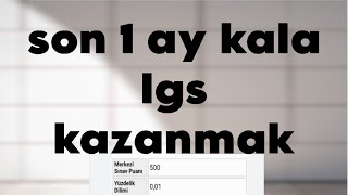 SIFIRDAN SON 1 AYDA LGS NASIL KAZANILIR  Mustafa Study [upl. by Oal]