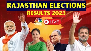 Rajasthan Election Result Live। Rajasthan Election 2023 Live News। Ashok Gehlot Vs Vasundhara Raje [upl. by Decato913]