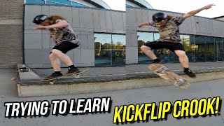 Process Of Kickflip Noseslide amp Kickflip Crook [upl. by Tani927]