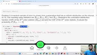 Sampling Distribution and Order Statistics  R Programming  Lecture 5 [upl. by Medardas]