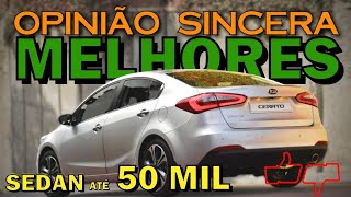 Melhores Carros Sedan até R 50 mil  Lista com dicas de carros grandes econômicos e baratos [upl. by Coltson663]