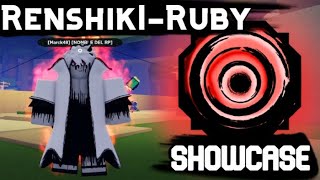 RENSHIKI RUBY FULL SHOWCASE EN ESPAÑOL  SHINDO LIFE 🐸 [upl. by Renado]