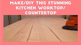 DIYHow to make stunning amp simple kitchen countertopworktop AZ [upl. by Ancel]