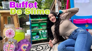 CHANGARRO DE SLIME ESTILO BUFFET  VENTA DE SLIMES HAGO UNA TIENDITA DE MENTIRAS DE SLIMESROLEPLAY [upl. by Rosenkranz]