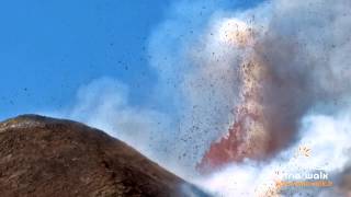 Lava Fountain at SouthEast Crater  Etna  April 12 2012 [upl. by Siraf933]