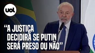 Lula recua em declaração sobre Putin ‘Quem decide por prisão é a Justiça quero estudar o tribunal’ [upl. by Noval]