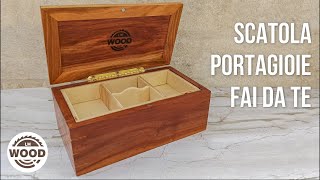 Scatola porta gioie FAI DA TE  DIY jewelry box [upl. by Harpp]