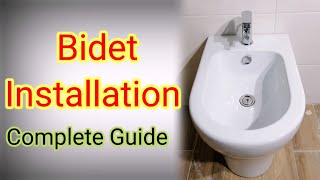 How to install bidet or bidet mixer complete guide plumbing learning water bathroom guide [upl. by Eserehc504]