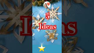 Descubre como hacer 5 decoraciones navideñas únicas ⭐️ navidad christmas diy manualidades [upl. by Otsugua]