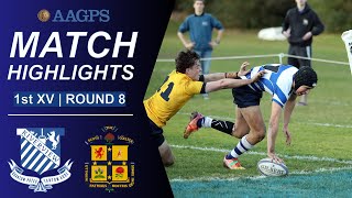 Riverview vs Scots  AAGPS Round 8 2024  1st XV Highlights [upl. by Ariaec18]