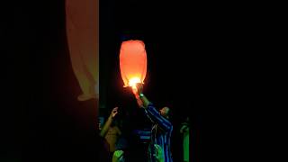 how to fly sky lamp lantern skylanterns shortvideo diwali celebration reelsvideo [upl. by Rawdin]