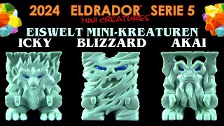 Schleich ® Eldrador ® Mini Creatures  Serie 5  2024  Eiswelt  Icky  Blizzard  Akai  Review [upl. by Nomolas]