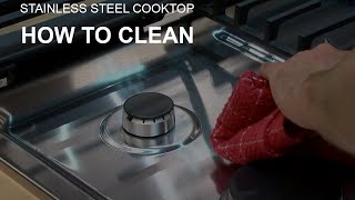 Cleaning a Stainless Steel Cooktop [upl. by Einaled]