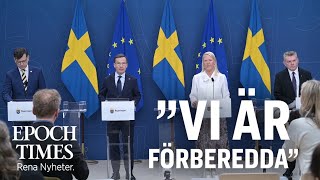 Regeringen ”Vi är förberedda” [upl. by Fancie200]