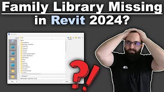 Family library missing in Revit 2024  Solution [upl. by Hamlin161]