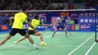 TAhmadLNatsir v Xu CMa JXDF Wang Lao Ji BWF World Champ 2013 [upl. by Iras]