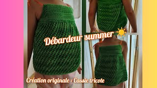 🧶 Tuto Tricot facile  débardeur summer [upl. by Anders]