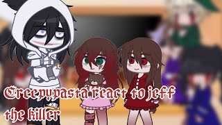 💀Creepypasta react to Jeff the killer☠🍁 [upl. by Arvonio]