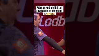 Peter Wright and Adrian Lewis beef on the stage 🎯🤯🤬 peterwright darts angry temper wow [upl. by Euqinobe309]