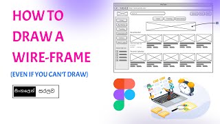 Wireframe Design For Web Project using Figma  Sinhala Tutorial [upl. by Ilera]