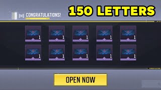 OPENING 150 LETTERS IN COD MOBILE [upl. by Earlene]