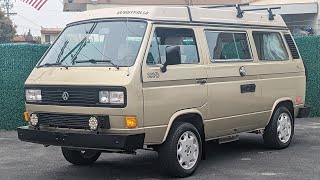 SOLD⚠️🪙FOR SALE 1986 Volkswagen Vanagon Westfalia GL Camper  RustFree California 1 Owner Vehicle [upl. by Hamburger]