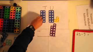 Numicon Written Methods of Subtraction pt2 [upl. by Ailet584]