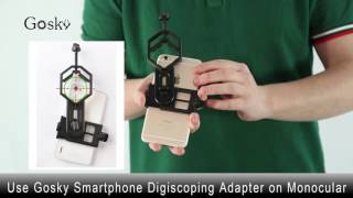 Use Gosky Universal Cell Phone Adapter Mount on a Monocular [upl. by Kcirtapnaes112]