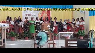 Womens singing quotFar and near the fields are teemingquot [upl. by Kinata]