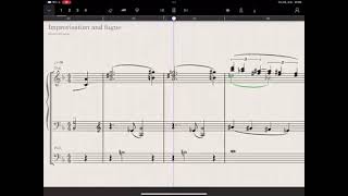 Improvisation and Fugue for the Organ original composition  Staffpad [upl. by Manya728]