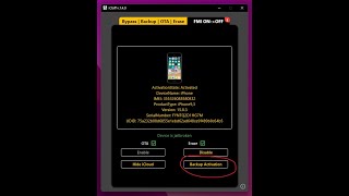 Backup and ReBypass iDevice  5sX  by iCloff Tools v140 [upl. by Eentruok]