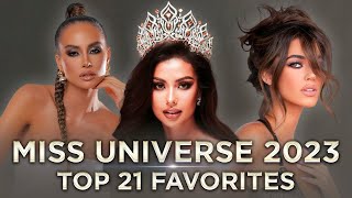 Miss Universe 2023 TOP 21 FAVORITES PREPRELIMINARY [upl. by Olrak145]