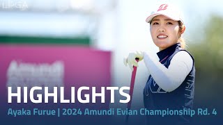 Ayaka Furue Highlights  2024 Amundi Evian Championship Rd 4 [upl. by Zednanreh]