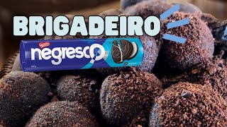 APRENDA A FAZER BRIGADEIRO DE BISCOITO RECHEADO  Receita ideal para iniciantes [upl. by Hareema898]