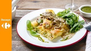 Cannelloni met groene kool eekhoorntjesbrood en basilicumcoulis [upl. by Eivi490]