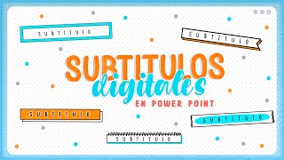 ✨Ideas de Subtítulos fáciles y bonitos  en power point  Notas de Ross ✨ [upl. by Vashti]