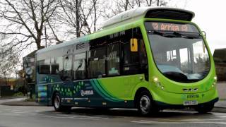 Arriva Beds amp Bucks Wirelessly Charged Electric Bus Trial starts in Milton Keynes 2014 [upl. by Ahseinar]