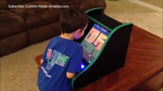 Bartop Tabletop Mini Arcade 60 in 1 JAMMA iCade Card by Custom Made Arcades [upl. by Bello]