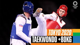 Taekwondo 🥋 Mens 80kg Gold Medal bout  Tokyo 2020 Replays [upl. by Cyrano463]