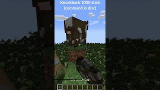 Minecraft how to make a knockback 1000 stick [upl. by Syla]