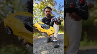 Big Remote Control Ferrari car unboxing yellow colour remote control car shorts ferrari rccar [upl. by Annalise530]