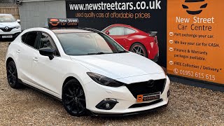 MAZDA 3 HATCHBACK 20 SKYACTIVG SPORT BLACK EURO 6 SS 5DR 2016 1998cc Manual 58000 Miles Petrol [upl. by Yul]