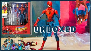 Unboxing Mafex SpiderMan 075 BOOTLEG 😬😬 [upl. by Alisun]