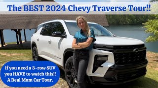 A REAL MOM gives a GREAT TOUR of the 2024 Chevy Traverse [upl. by Atisor870]