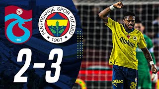 Trabzonspor 23 Fenerbahçe  Maç Özeti  Önemli Kareler [upl. by Adnyleb586]